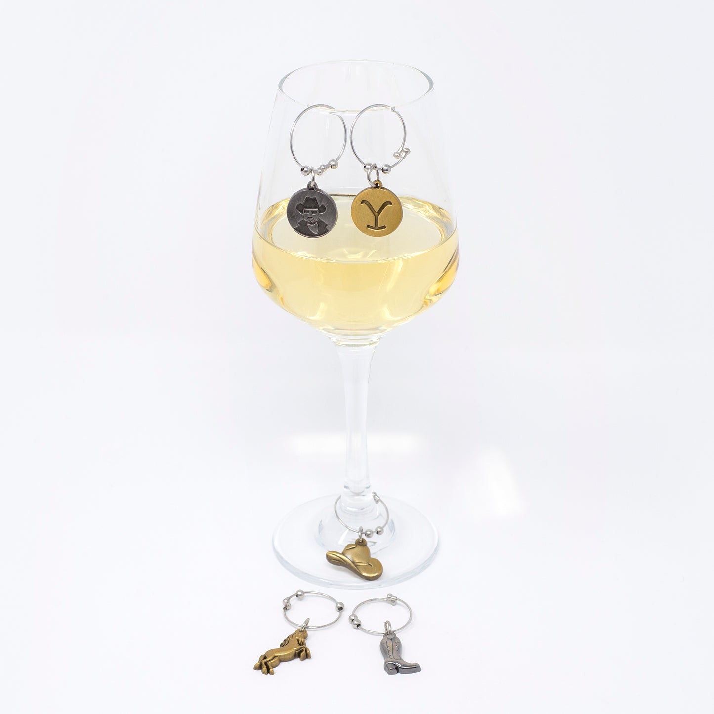 Yellowstone Wine Charms Set