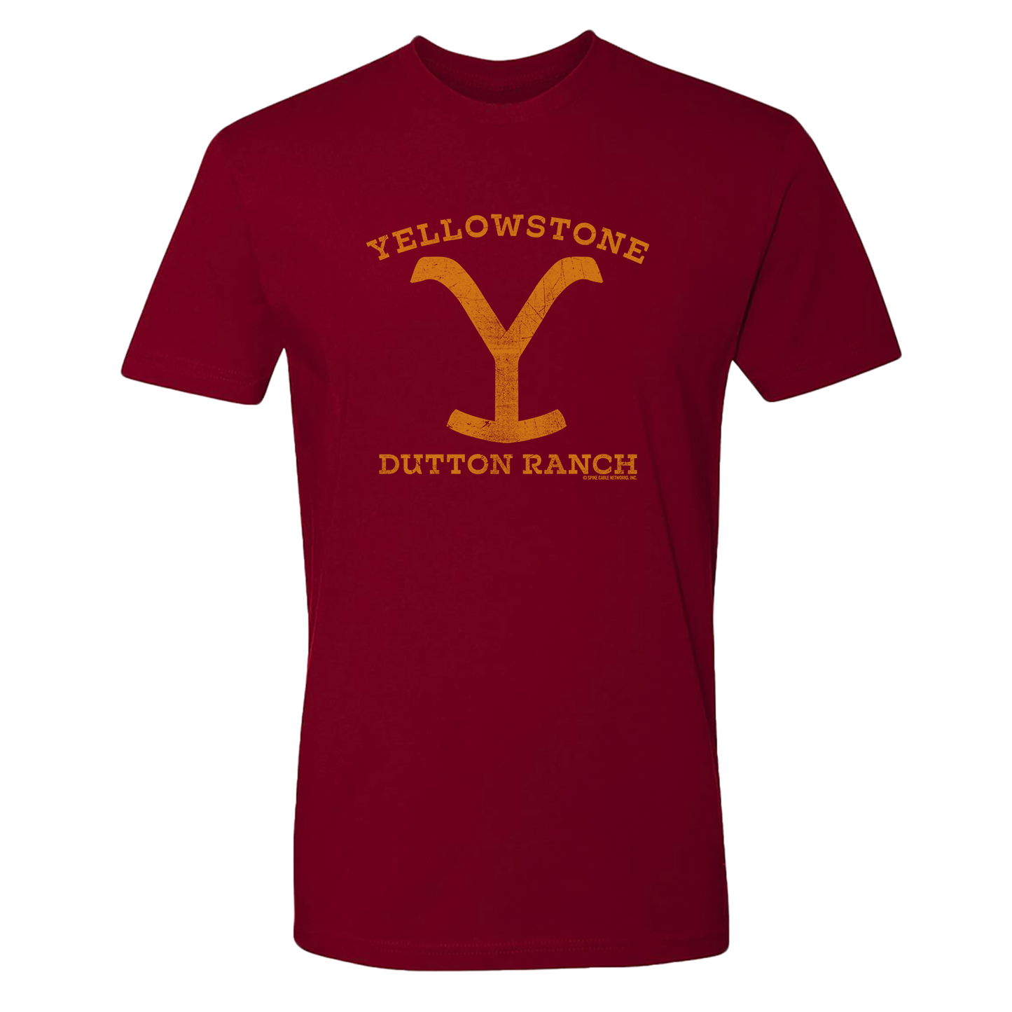 Yellowstone Dutton Ranch Distressed Logo Adult Short Sleeve T-Shirt
