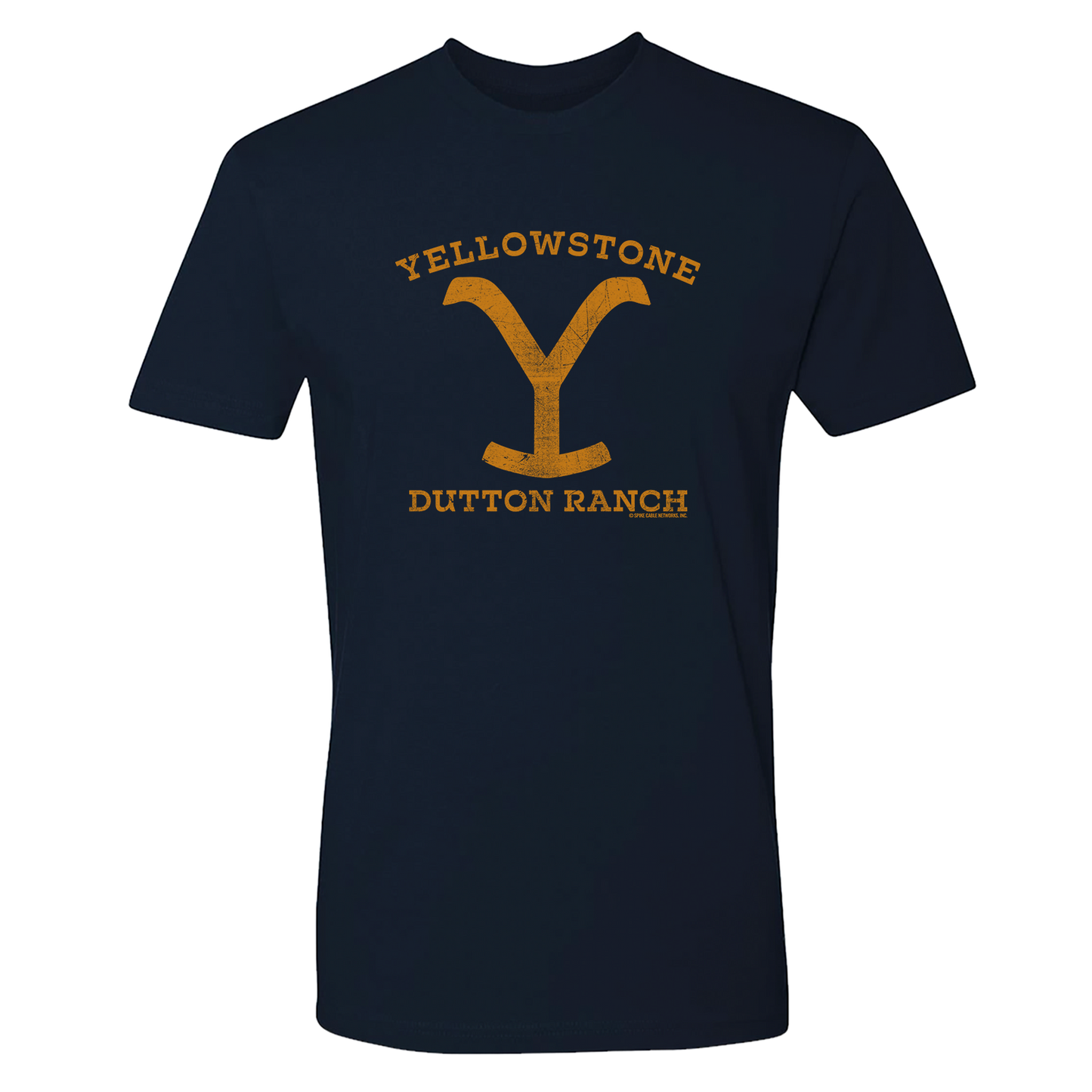 Yellowstone Dutton Ranch Distressed Logo Adult Short Sleeve T-Shirt