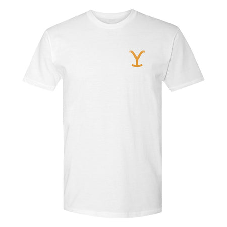 Yellowstone Dutton Ranch Scenery Back Print Short Sleeve T-Shirt
