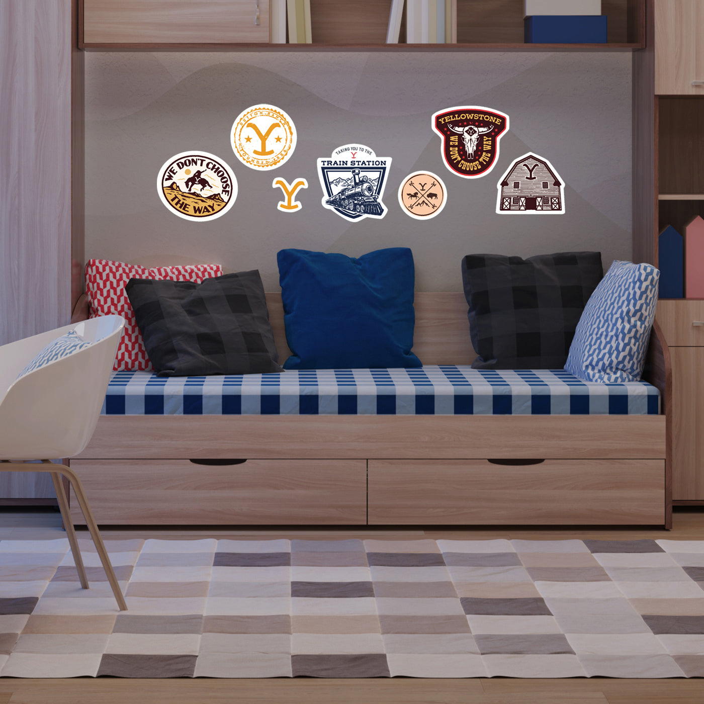 Yellowstone Badge Wall Decals