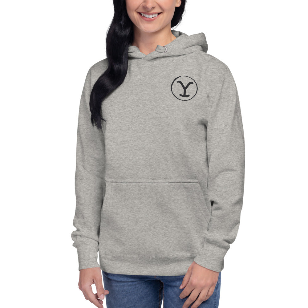 Yellowstone Some Stories Live On Unisex Premium Hoodie Carbon Grey