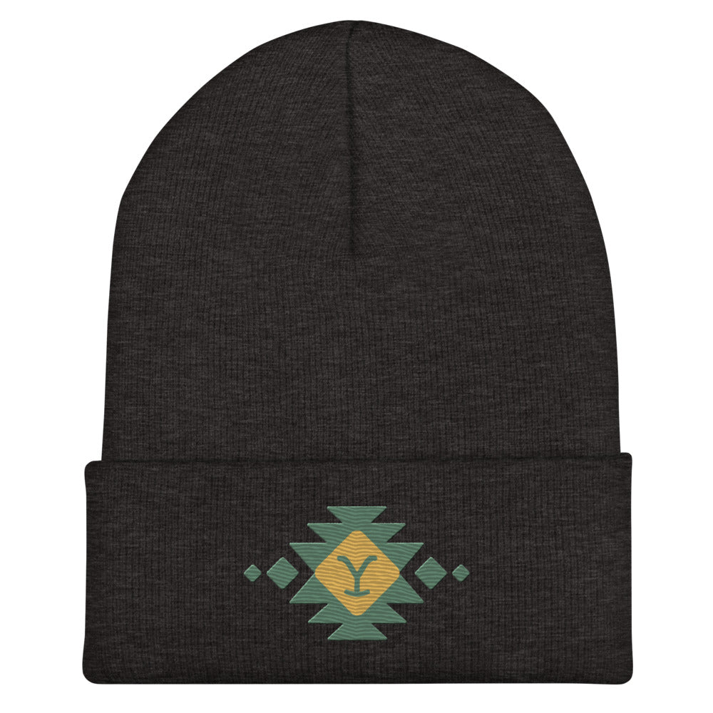 Yellowstone Holiday Cuffed Beanie Dark Grey