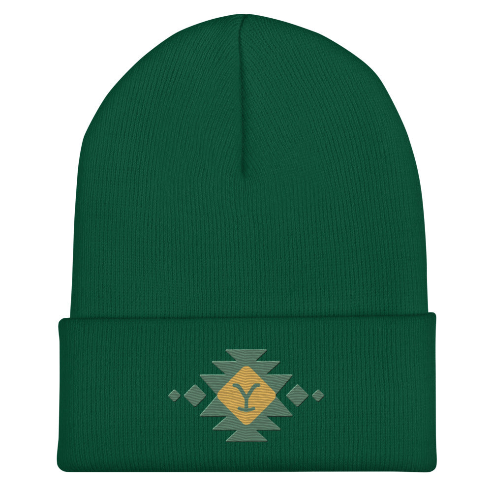 Yellowstone Holiday Cuffed Beanie Spruce