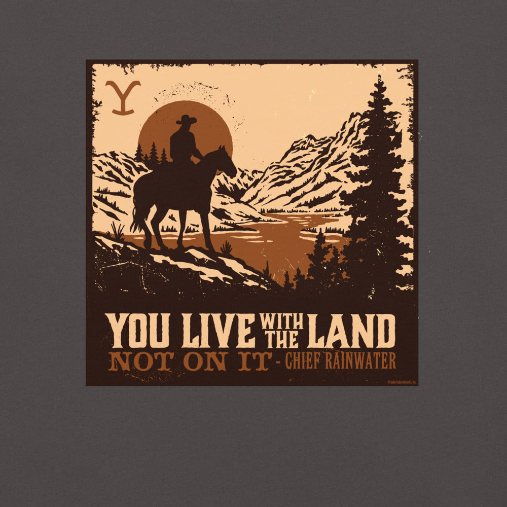 Yellowstone You Live With The Land Unisex Comfort Colors T-Shirt