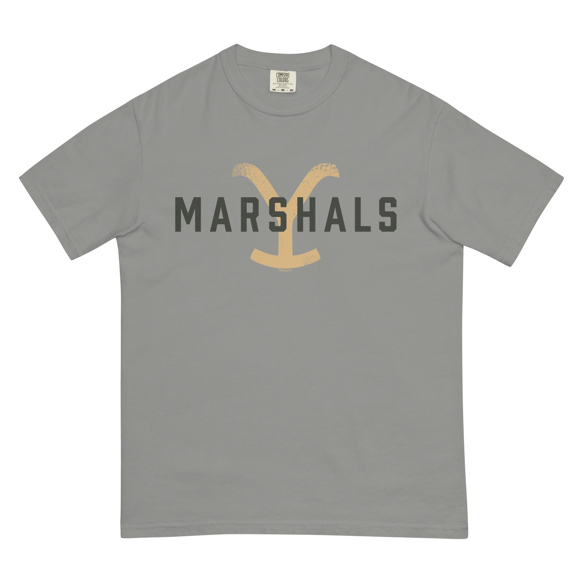 Marshals T-Shirt Logo Comfort Colors Grey / 2XL