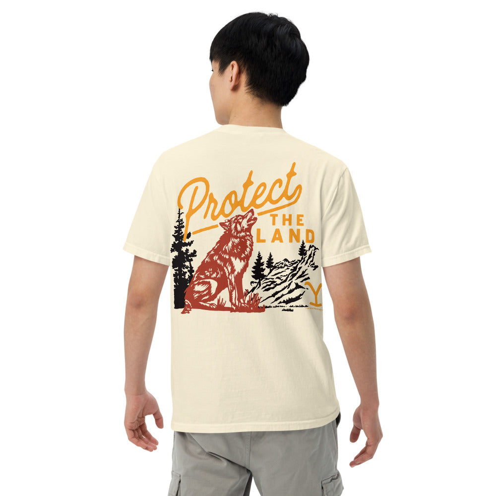 Yellowstone Protect the Land Wolf Comfort Colors T-Shirt