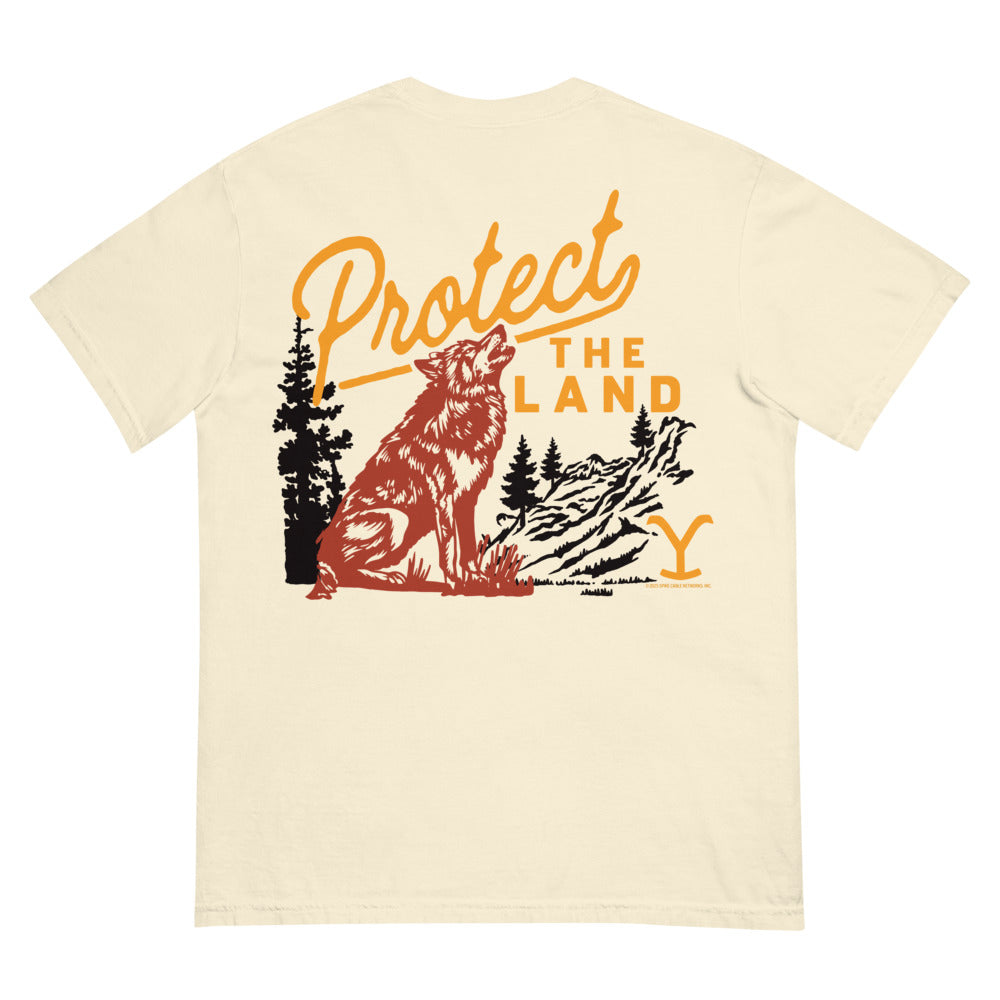 Yellowstone Protect the Land Wolf Comfort Colors T-Shirt