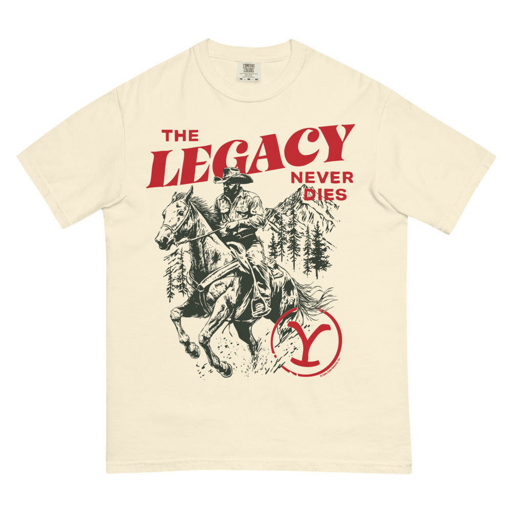 Yellowstone The Legacy Never Dies Unisex Comfort Colors T-Shirt