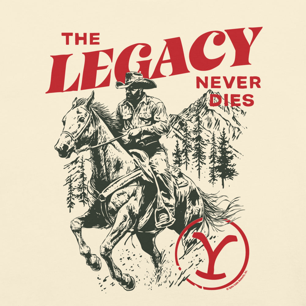 Yellowstone The Legacy Never Dies Unisex Comfort Colors T-Shirt