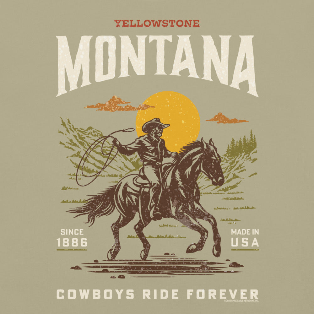 Yellowstone Cowboys Ride Forever Comfort Colors T-Shirt