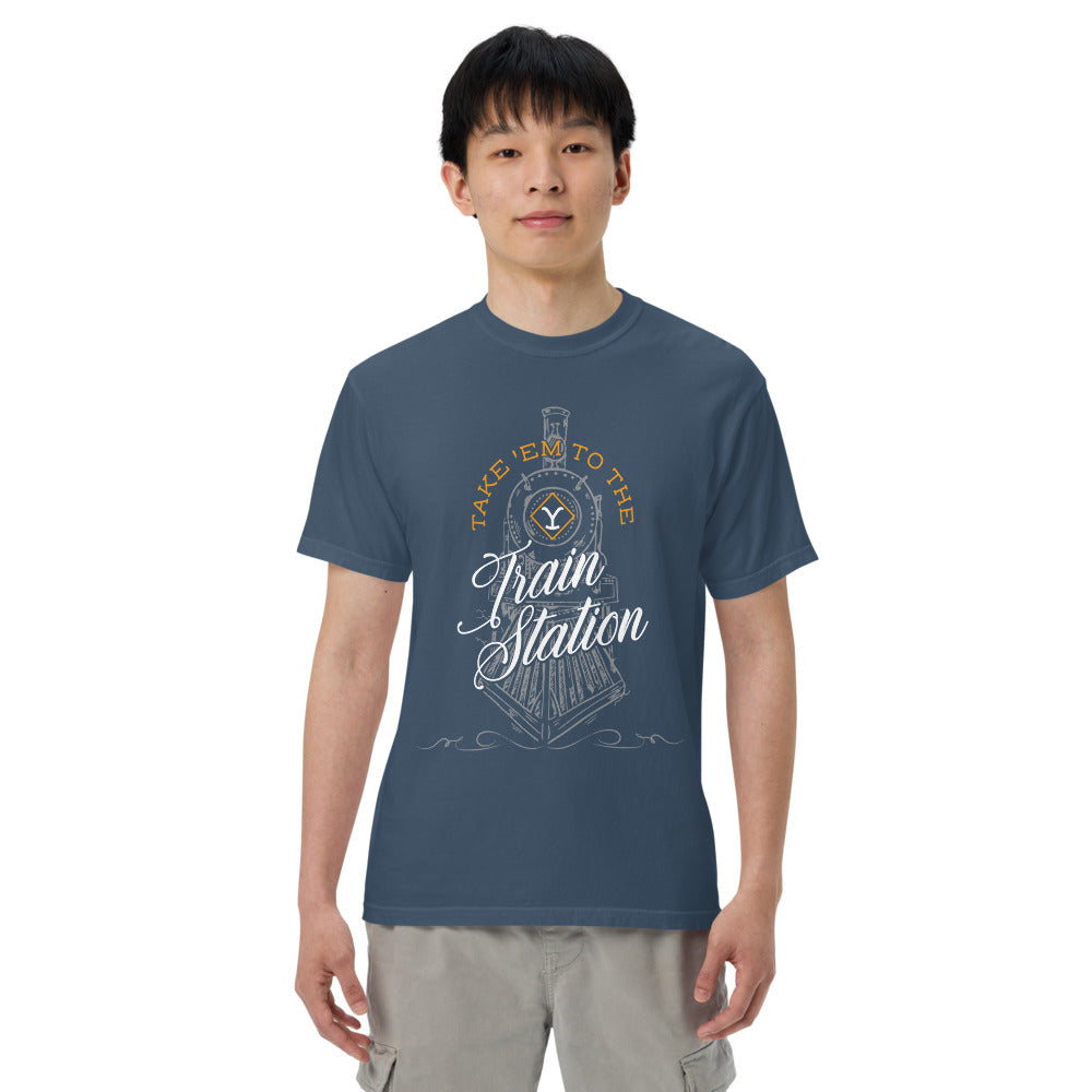 Yellowstone Take 'Em To The Train Station Unisex Comfort Colors T-Shirt