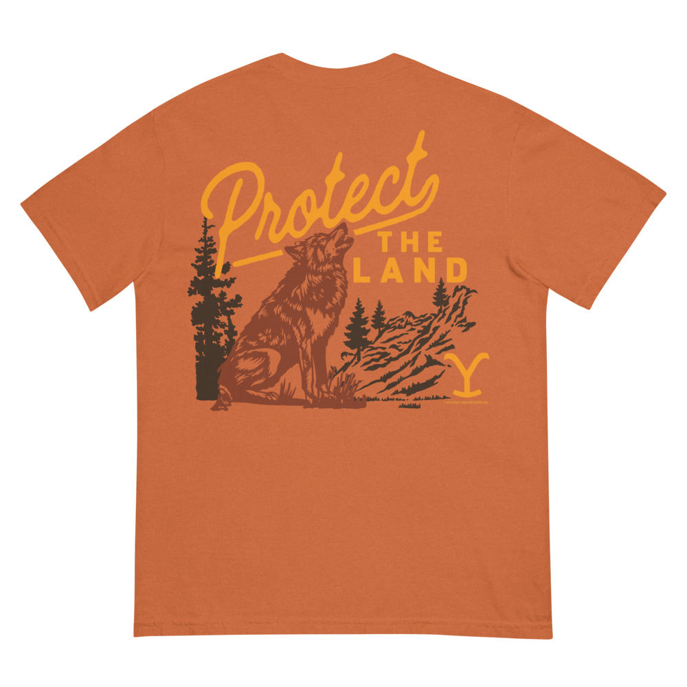 Yellowstone Protect the Land Wolf Comfort Colors T-Shirt
