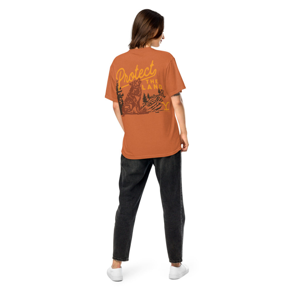 Yellowstone Protect the Land Wolf Comfort Colors T-Shirt