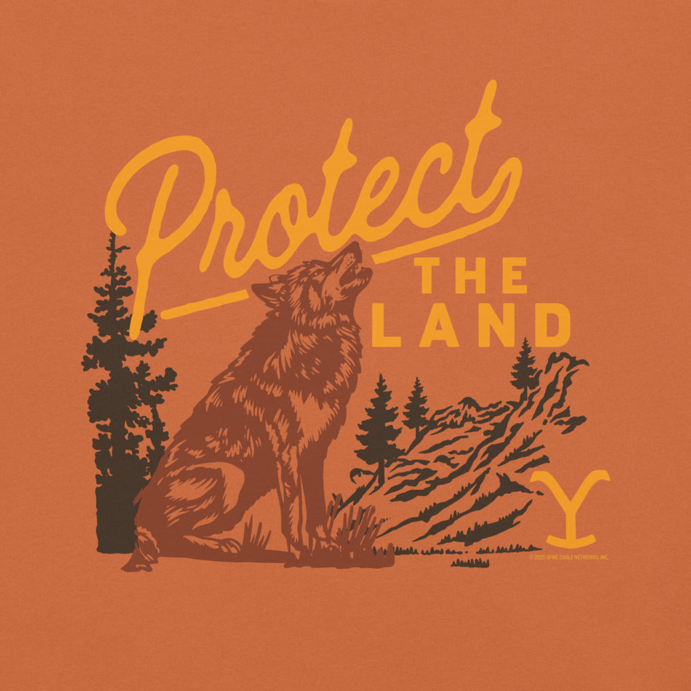 Yellowstone Protect the Land Wolf Comfort Colors T-Shirt