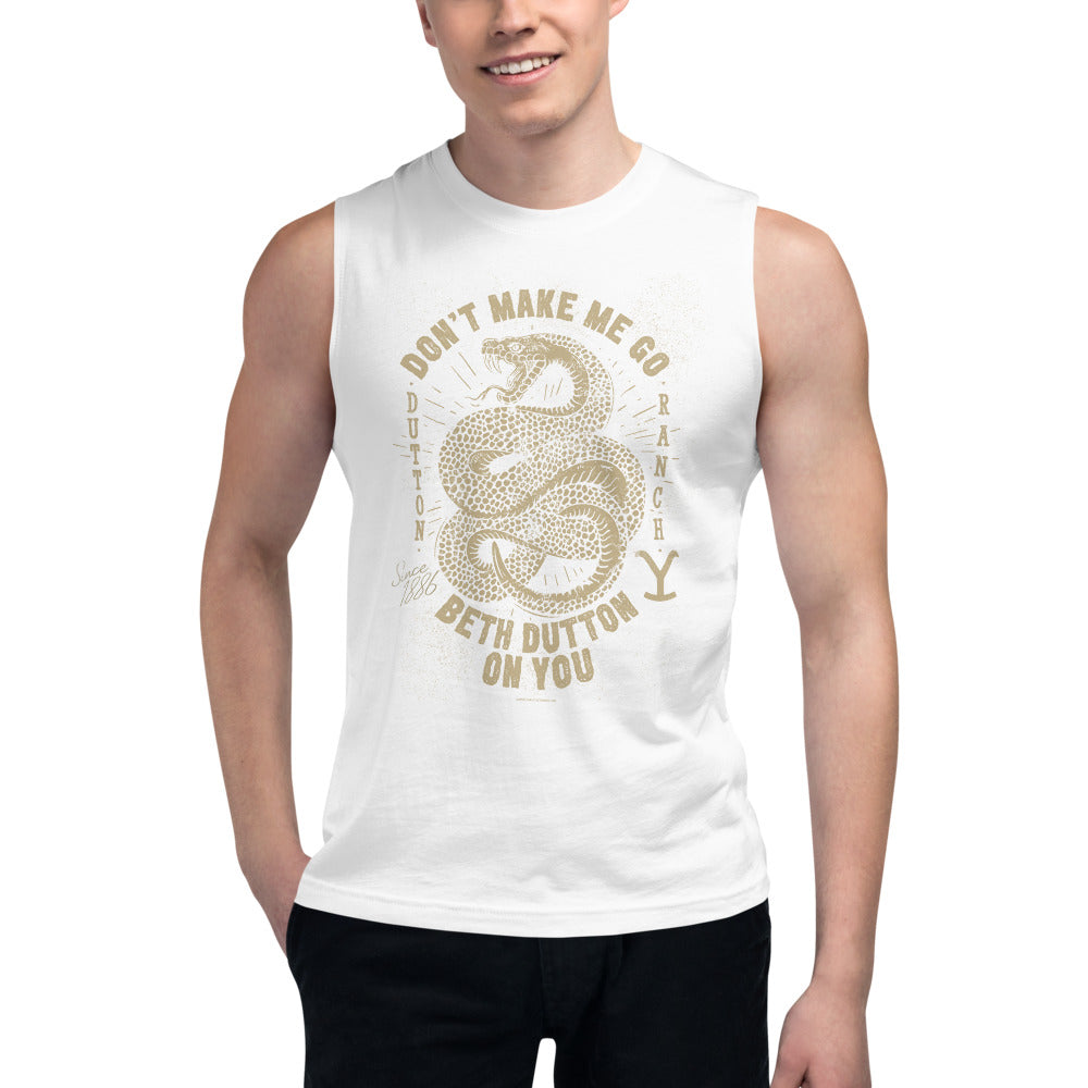 Yellowstone Snake Don't Make Me Go Beth Dutton On You Unisex Tank Top