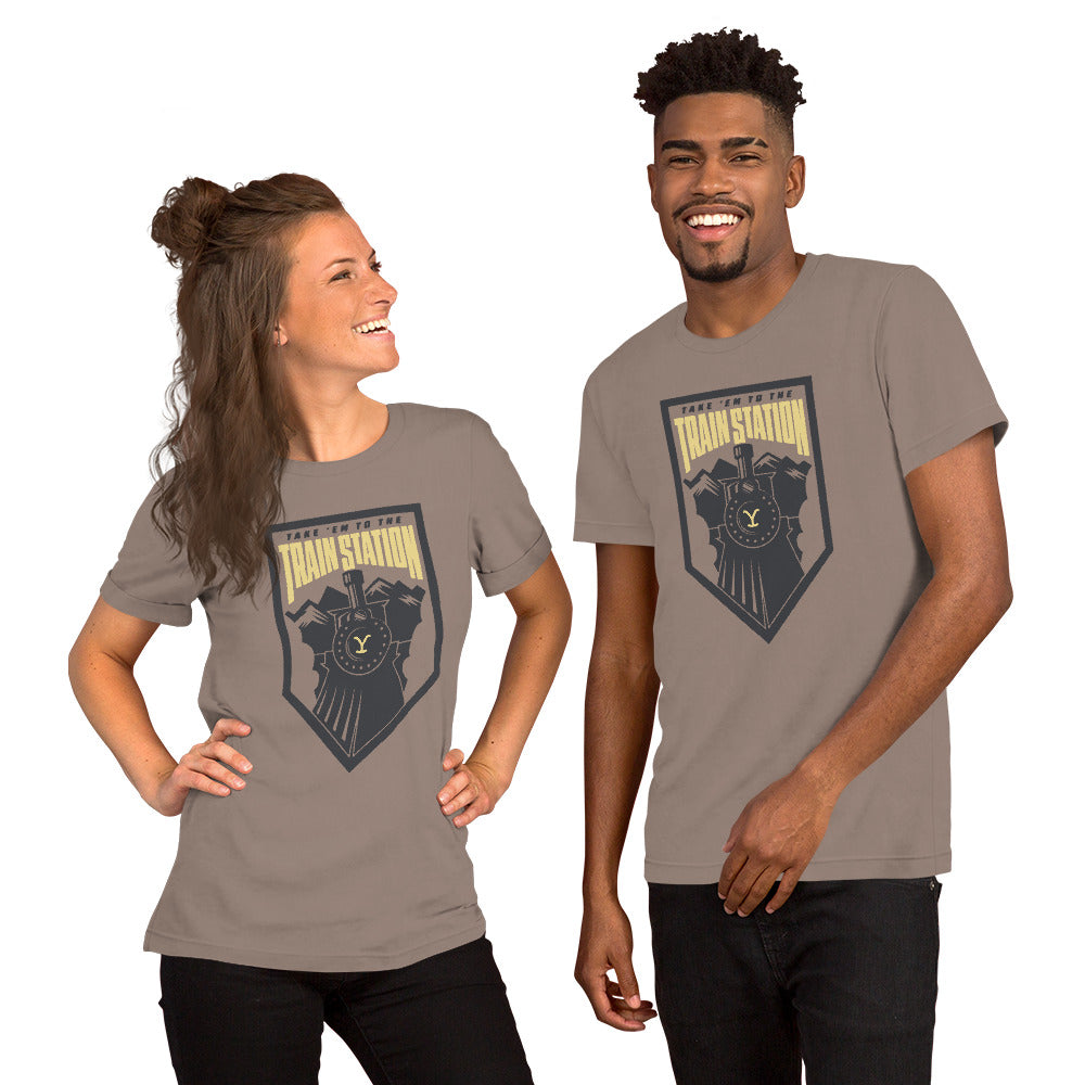 Yellowstone Take 'Em To The Train Station Badge Unisex T-Shirt