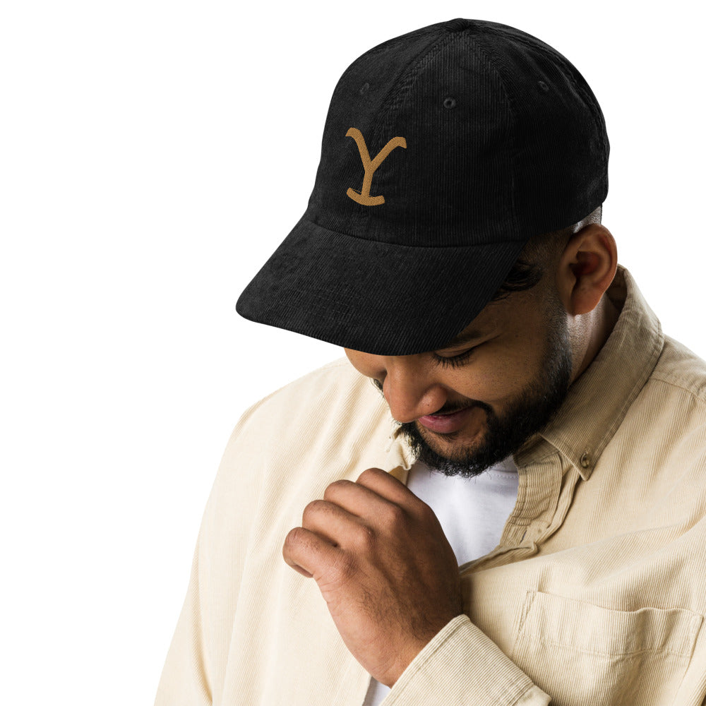 Yellowstone Logo Embroidered Corduroy Hat