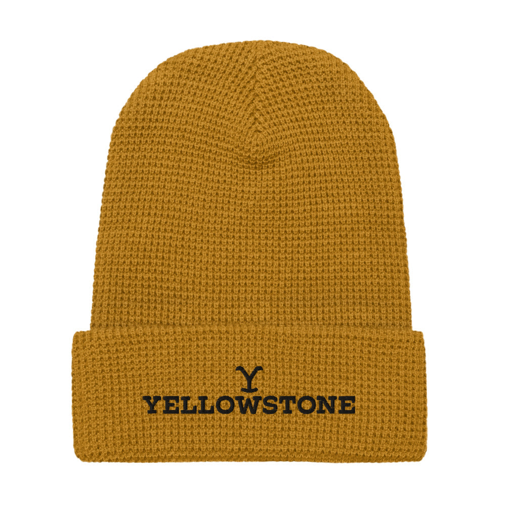 Yellowstone Embroidered Logo Waffle Beanie
