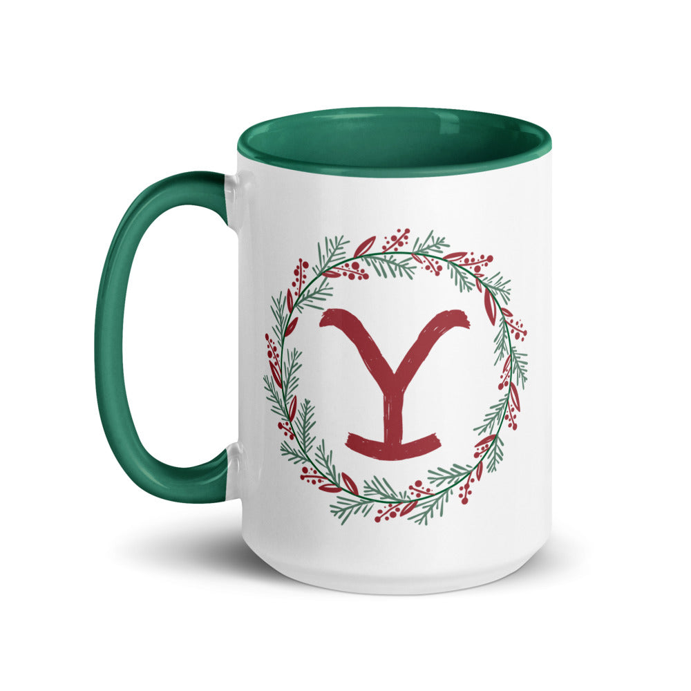 Yellowstone Wreath Two-Tone Mug