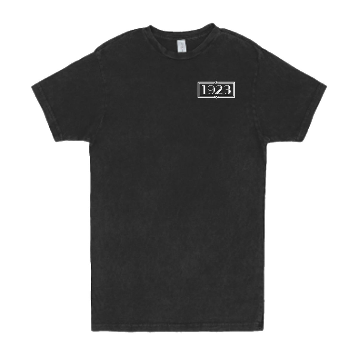 Yellowstone 1923 Logo Left Chest Distressed TShirt Yellowstone Shop