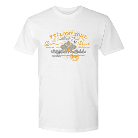Yellowstone Dutton Ranch Scenery Adult Short Sleeve T-Shirt