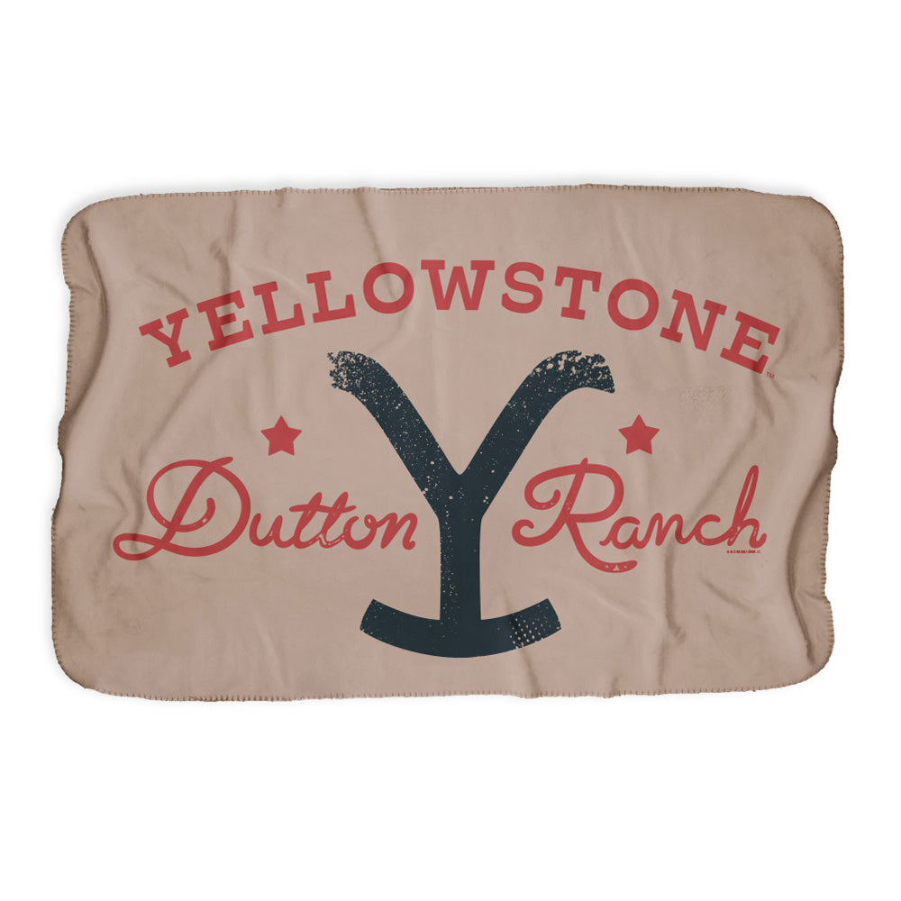 Yellowstone Dutton Ranch Star Sherpa Blanket Yellowstone Shop