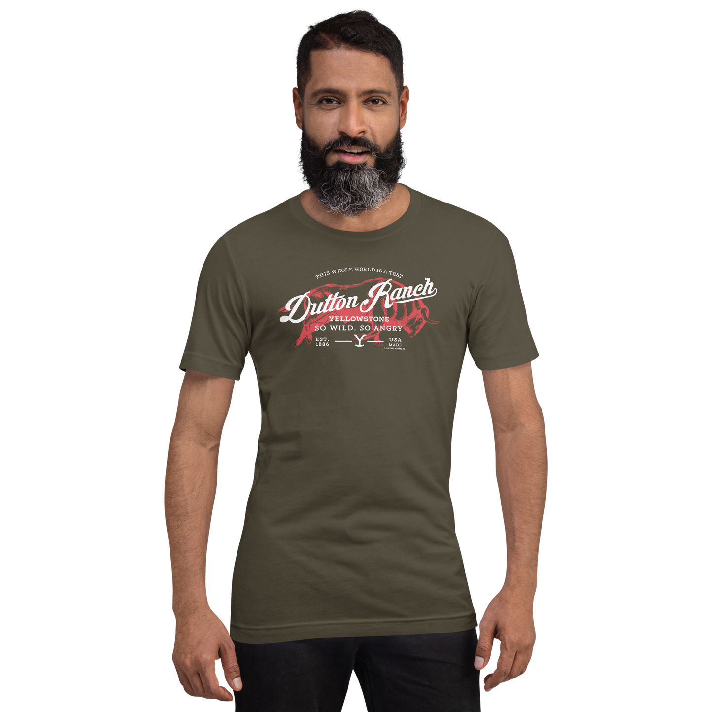 Yellowstone Dutton Ranch So Wild So Angry Unisex Premium T-Shirt
