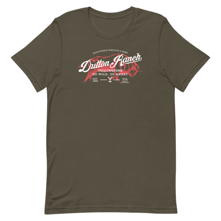 Yellowstone Dutton Ranch So Wild So Angry Unisex Premium T-Shirt