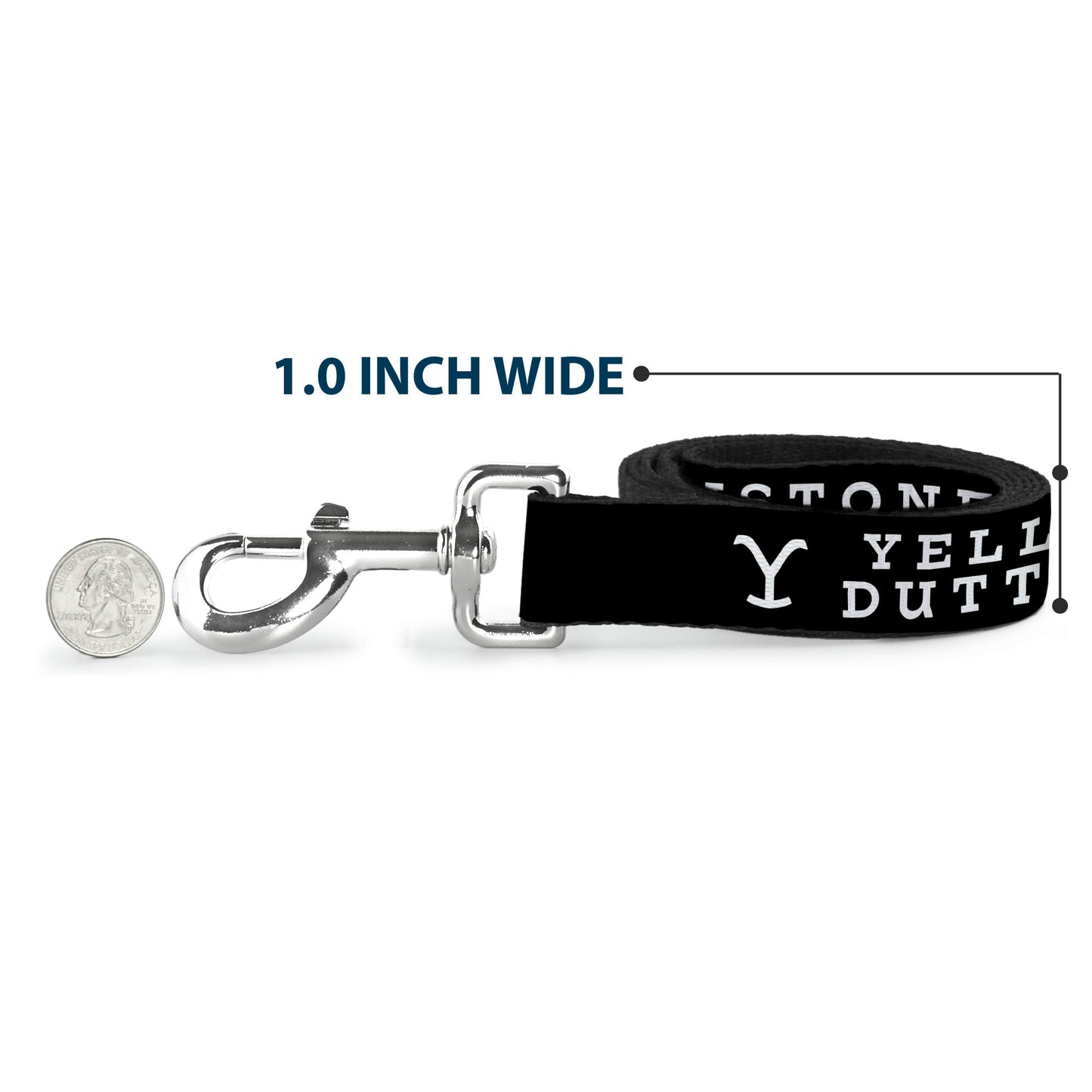 Officially licensed Yellowstone pet accessory with ranch logo.