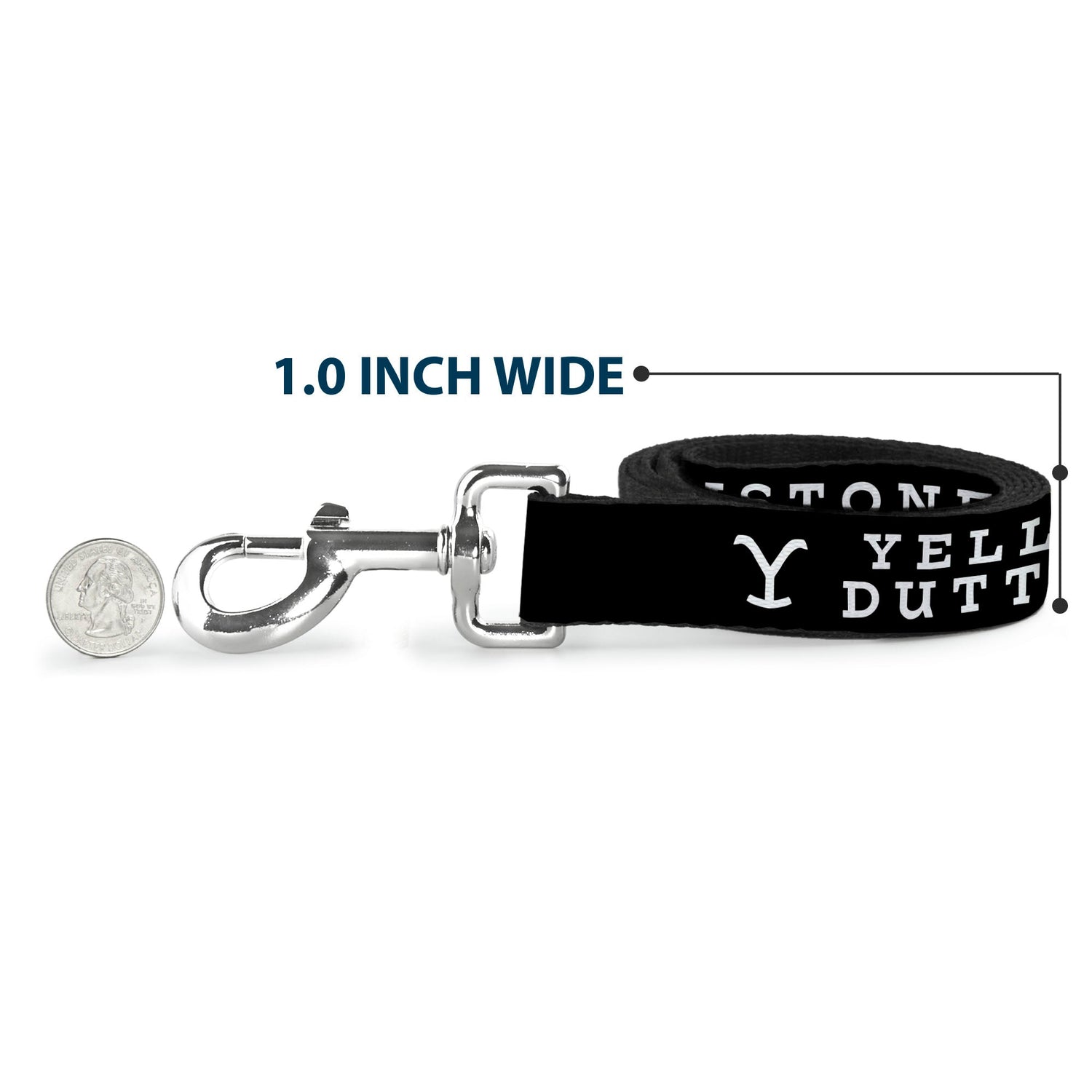 Officially licensed Yellowstone pet accessory with ranch logo.