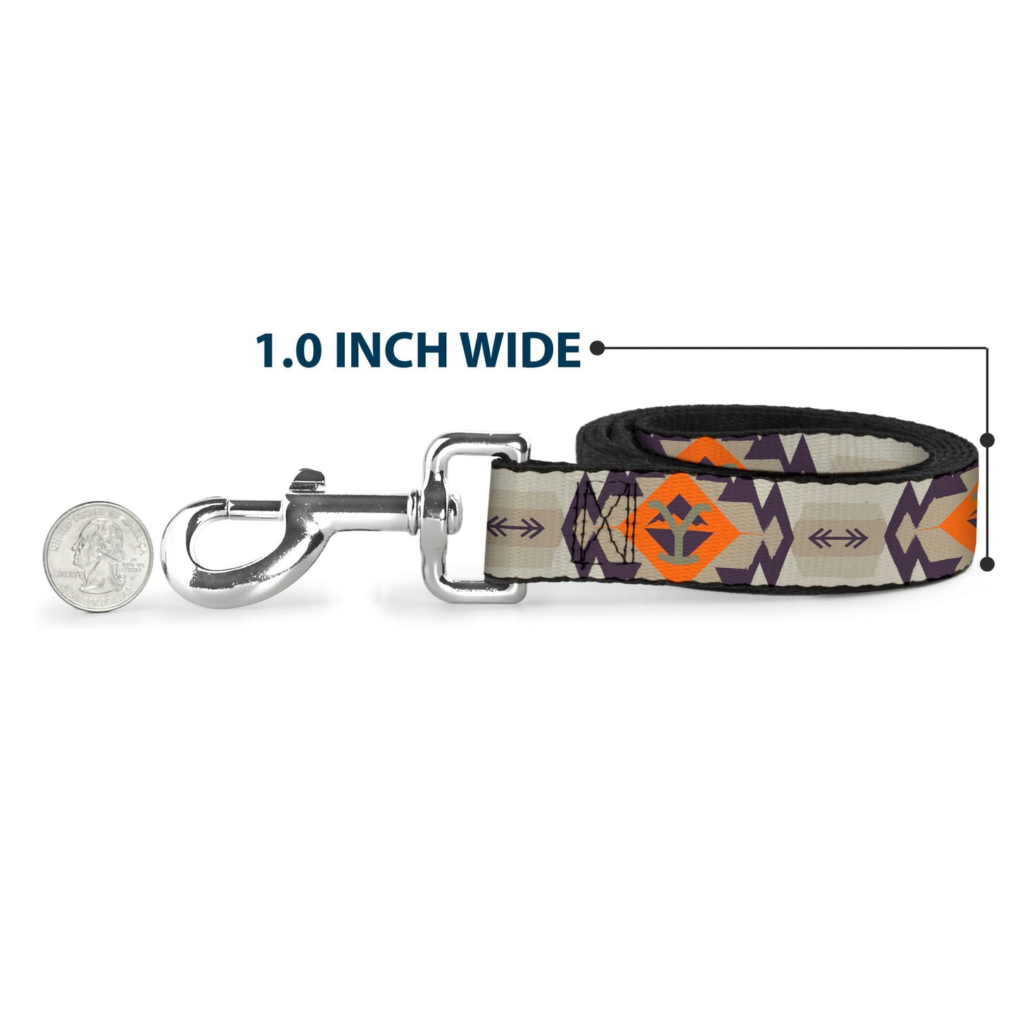 Action shot of tribal dog leash for outdoor use