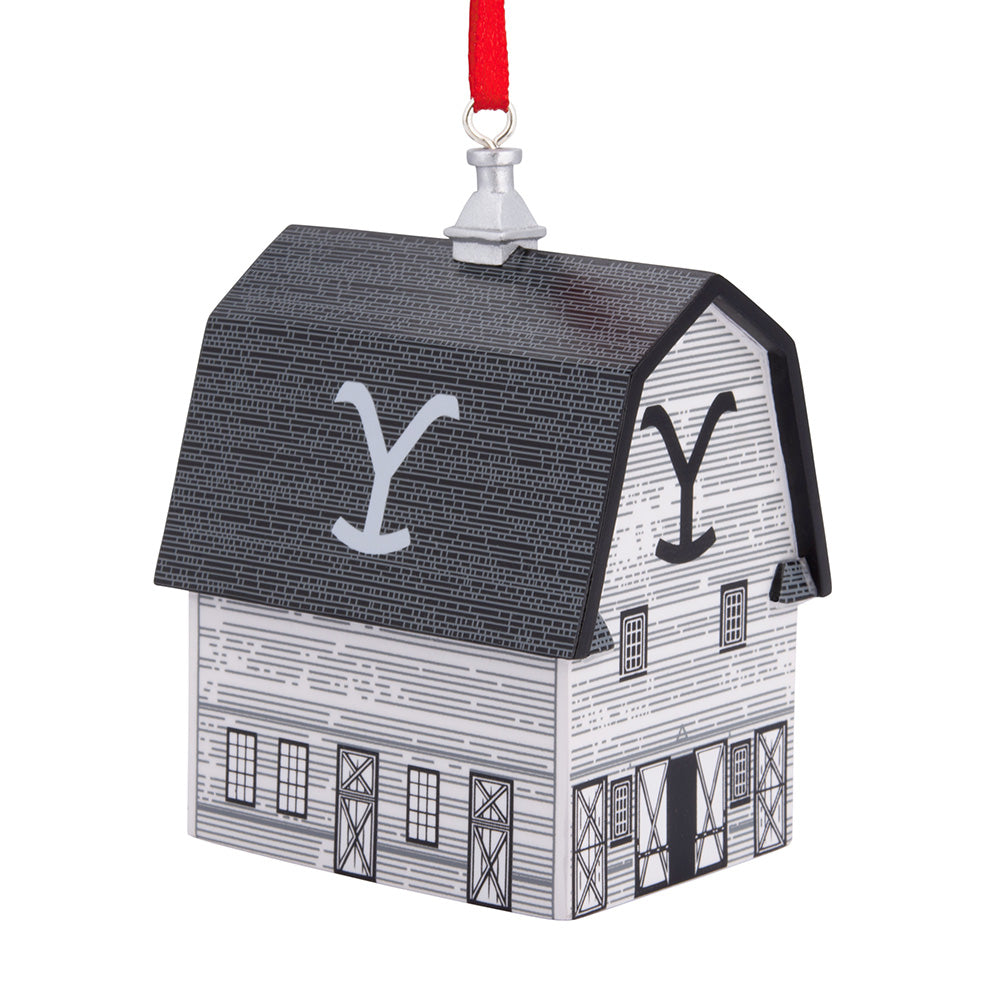 Yellowstone Barn Resin Hallmark Ornament