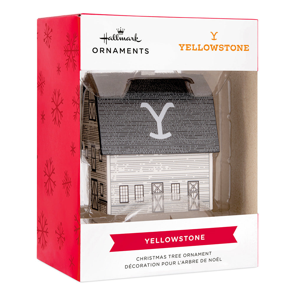 Yellowstone Barn Resin Hallmark Ornament