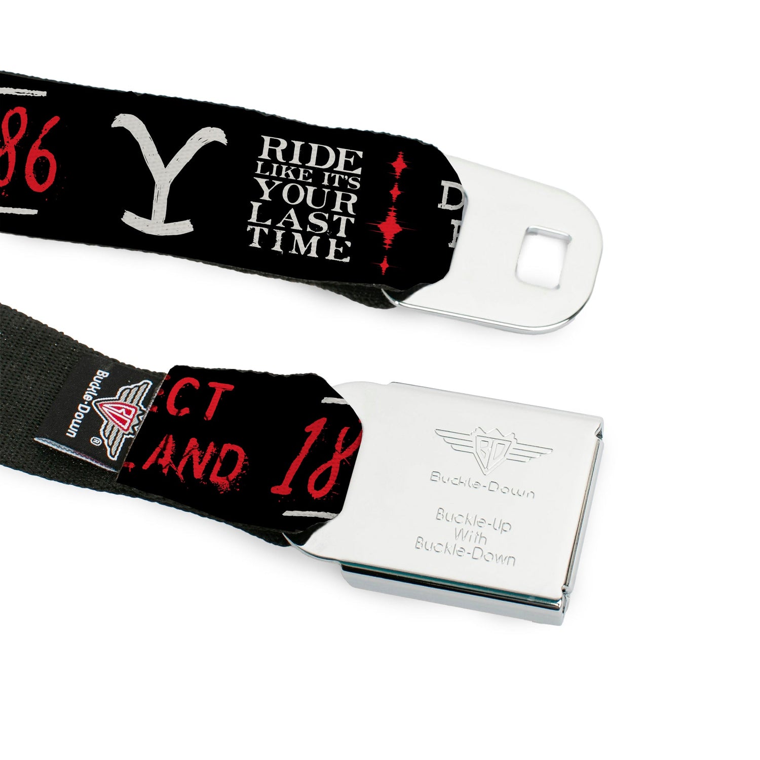 Packaging view of the official Yellowstone licensed merchandise belt