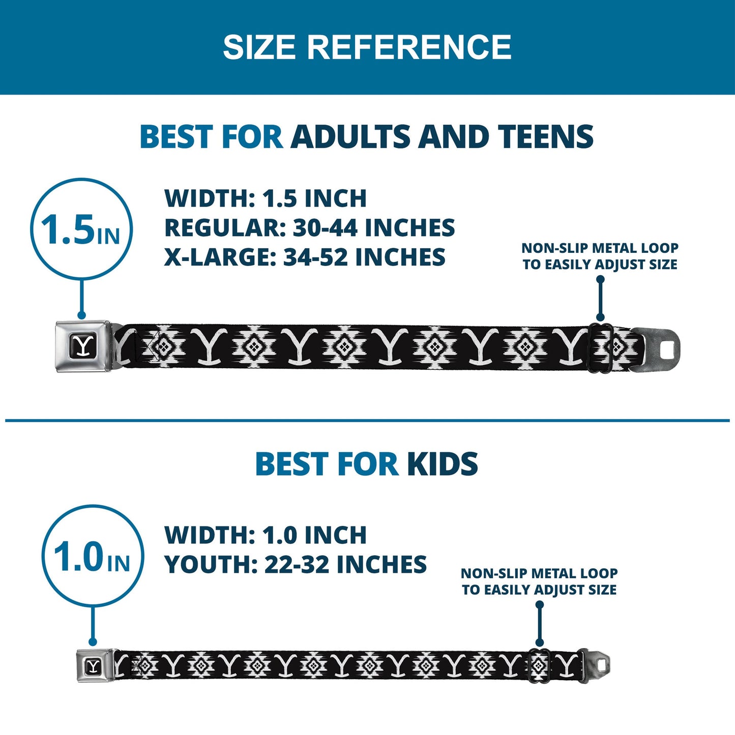 Lifestyle view of the Yellowstone belt on denim jeans