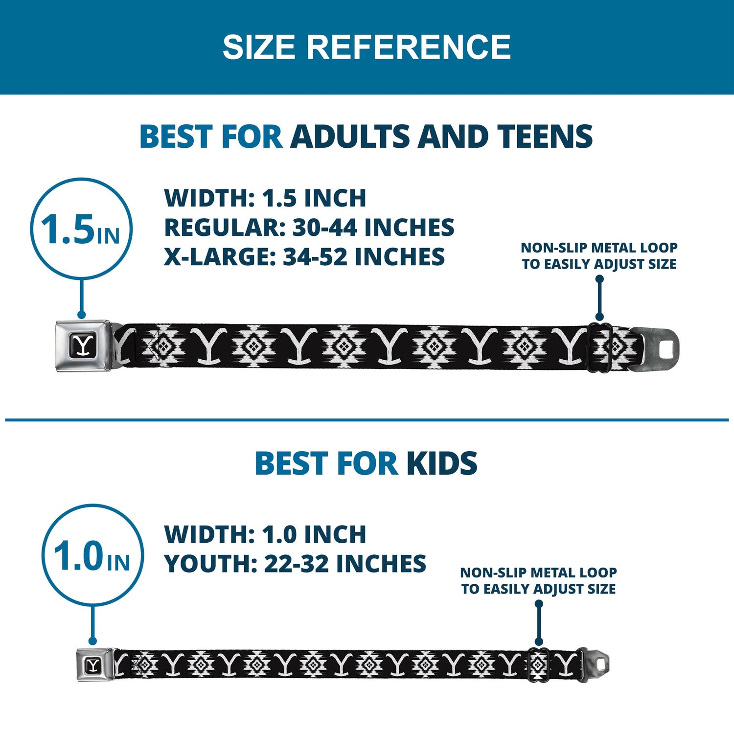 Lifestyle view of the Yellowstone belt on denim jeans