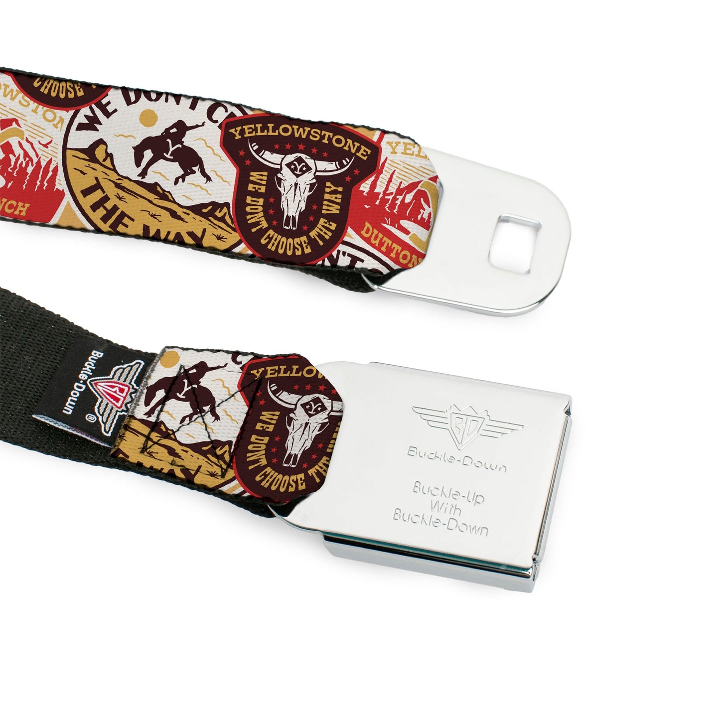 Yellowstone official licensed merchandise branding on belt