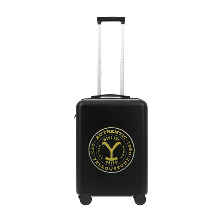 Side profile of Yellowstone suitcase showing expandable 2-inch gusset