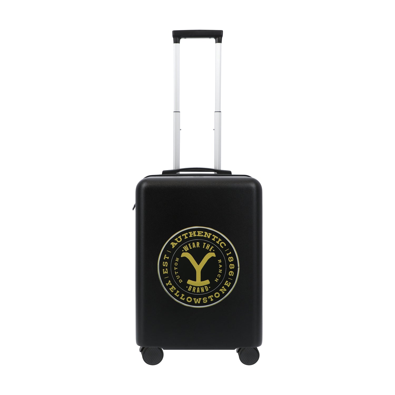 Side profile of Yellowstone suitcase showing expandable 2-inch gusset