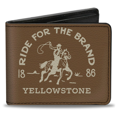 Yellowstone Ride for the Brand Dutton Ranch Bi-Fold Wallet front view