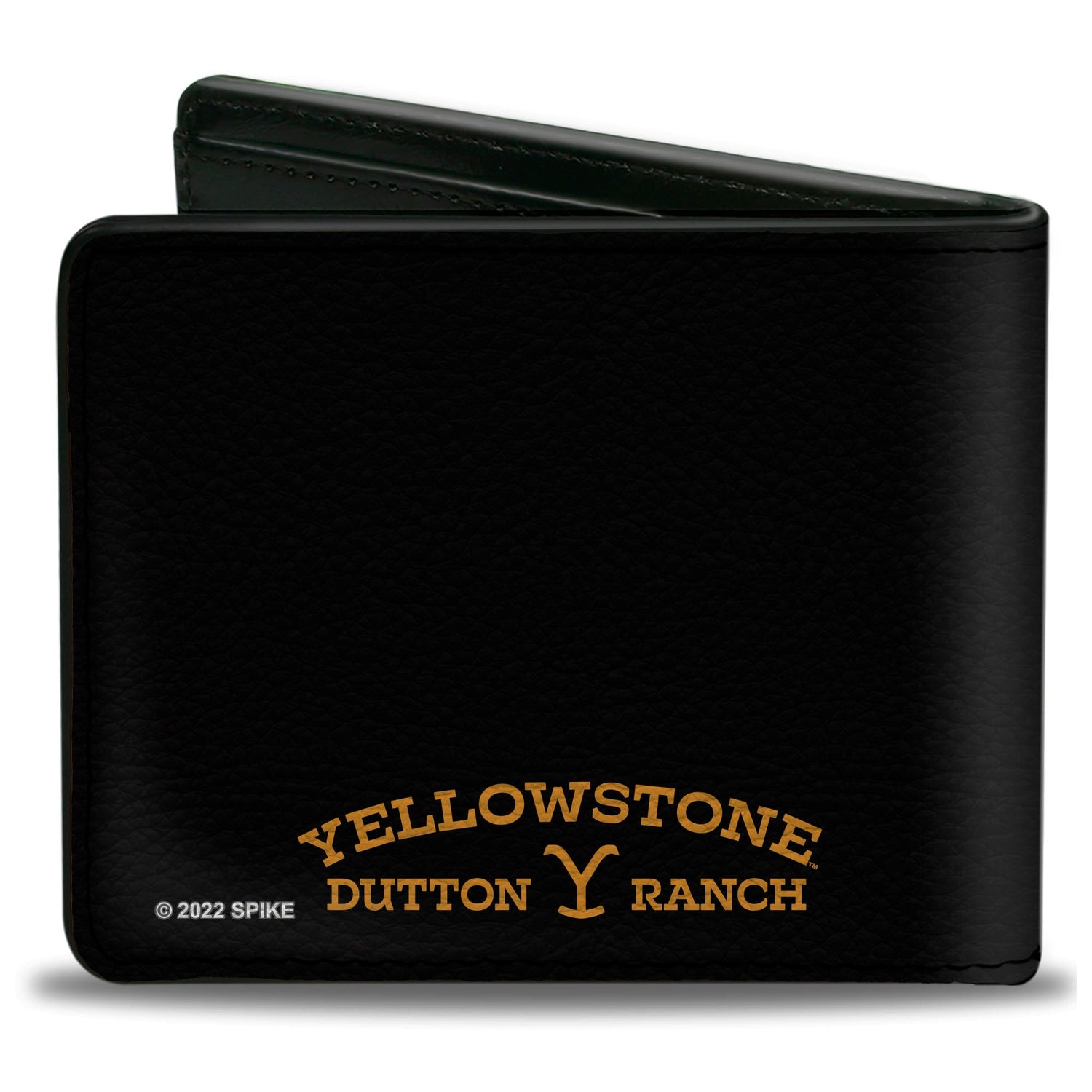 Interior view of opened Yellowstone bi-fold wallet showing card slots