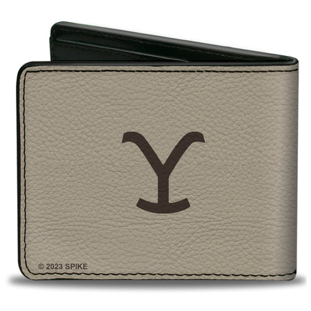 Interior view of bi-fold wallet showing card slots and billfold