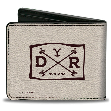 Open interior view showing card slots and ID window of the Yellowstone wallet