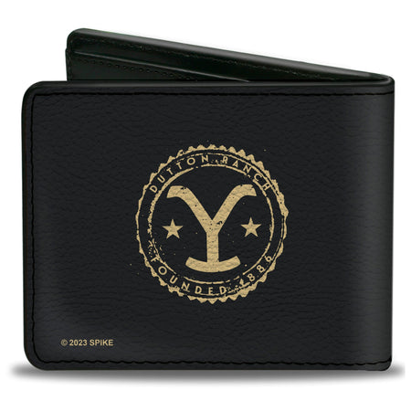 Interior view showing card slots and ID window of the Yellowstone wallet