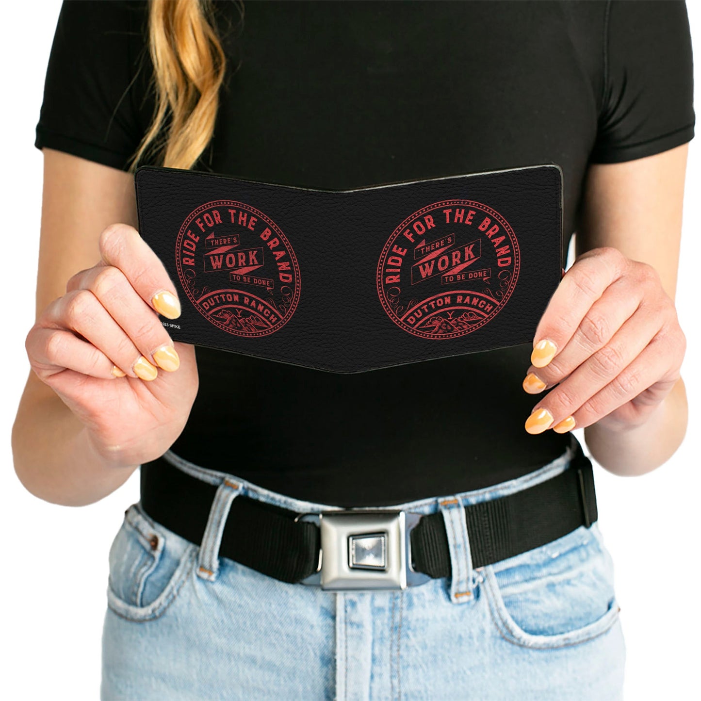 View of the open bill compartment for cash storage.
