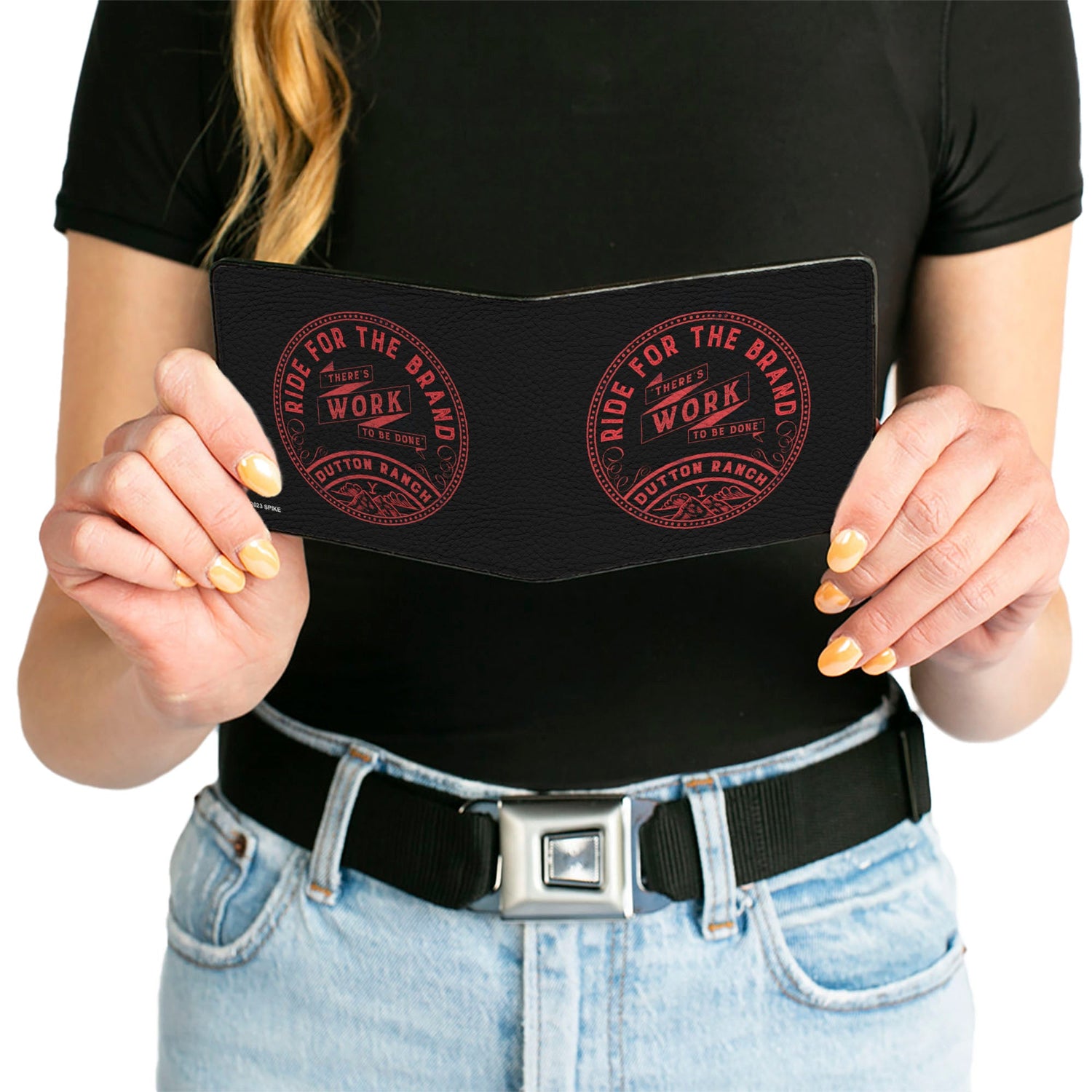 View of the open bill compartment for cash storage.