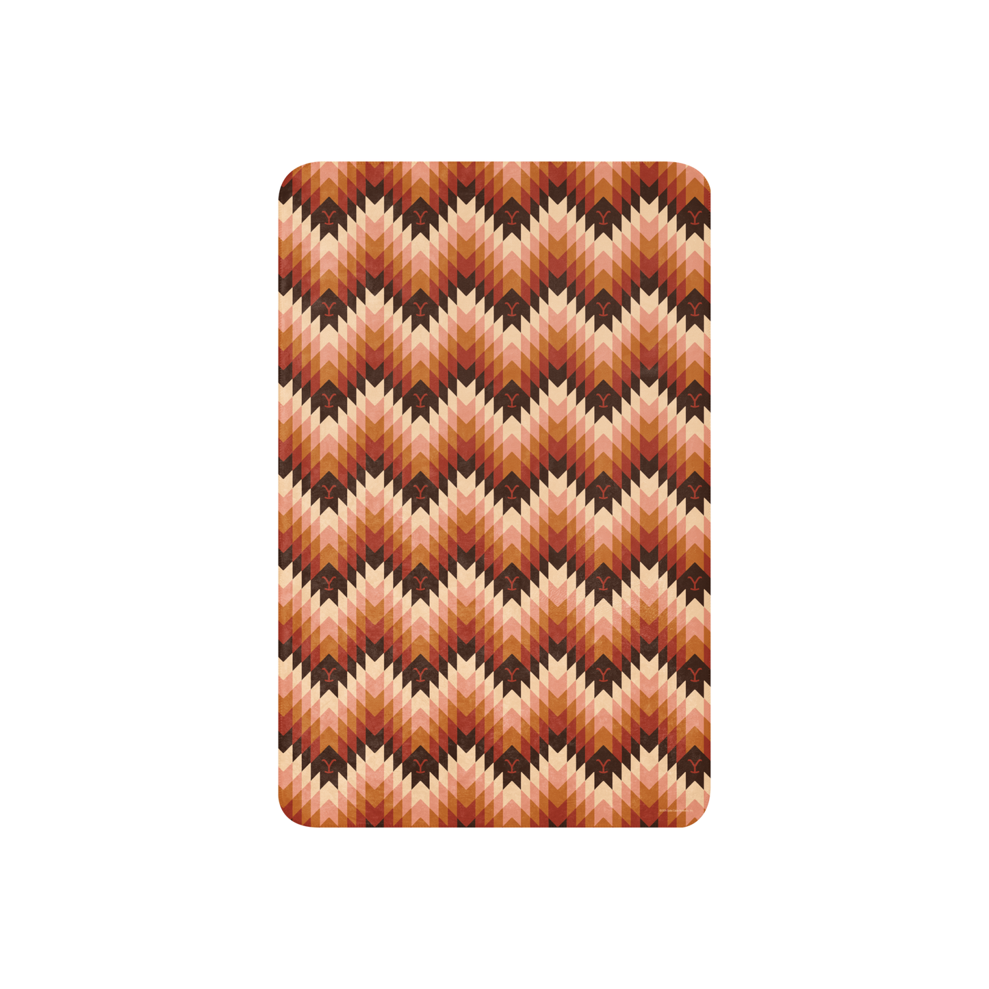 Yellowstone Chevron Pattern Sherpa Blanket