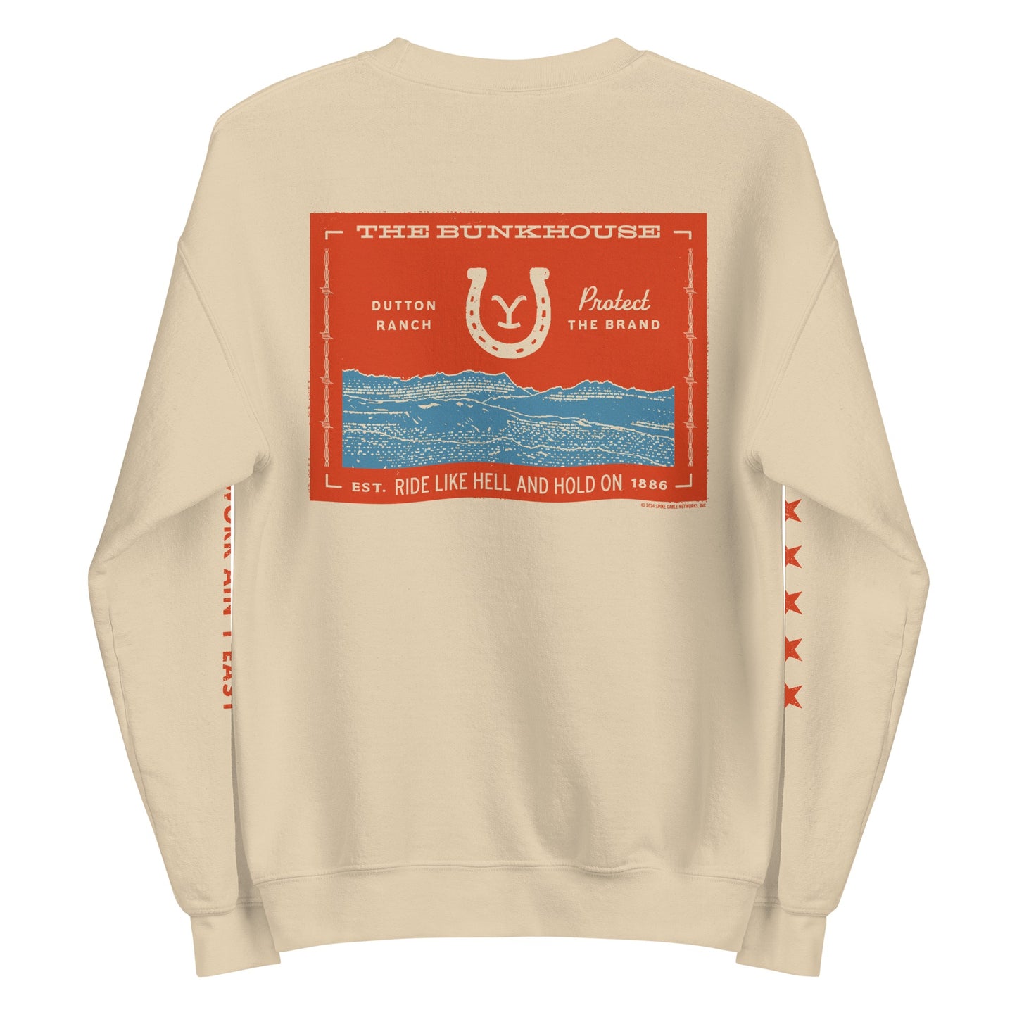 Yellowstone Bunkhouse Ocean Adult Crewneck