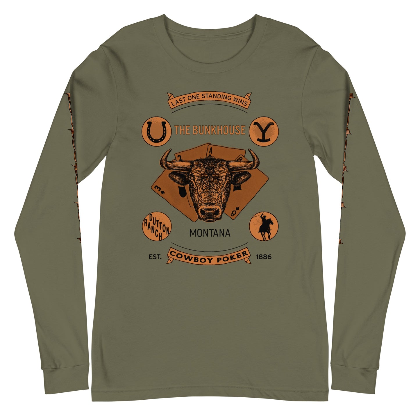 Yellowstone Bunkhouse Bison Long Sleeve T-Shirt